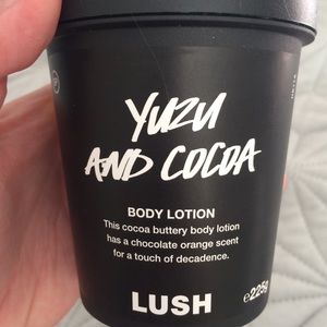Lush UK exclusive Yuzu and Cocoa body lotion